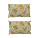 Microfiber Floral Printed Double Bedsheet with 2 Pillow Covers (Beige) - Image 2