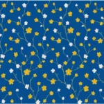 Microfiber Floral Printed Single Bedsheet with 1 Pillow Cover (Blue) - Image 2