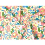 Cotton Blend Floral Printed Single Bedsheet with 1 Pillow Cover (Yellow) - Image 2