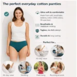 Pack of_3 Women's Cotton Solid Hipster Panty (Multicolor) - Image 3