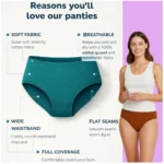 Pack of_6 Women's Cotton Solid Hipster Panty (Multicolor) - Image 4