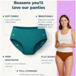Pack of_6 Women's Cotton Solid Hipster Panty (Multicolor) - Image 4