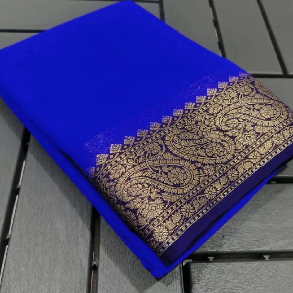PID-64827-Women-s-Crape-Chit-Pallu-Solid-Saree-With-Unstitched-Blouse-5-5-Mtr-Navy-Blue-1-1000x1000-1.webp Women's Crepe Chit Pallu Solid Saree With Unstitched Blouse 5.5Mtr (Navy Blue) - Image 1
