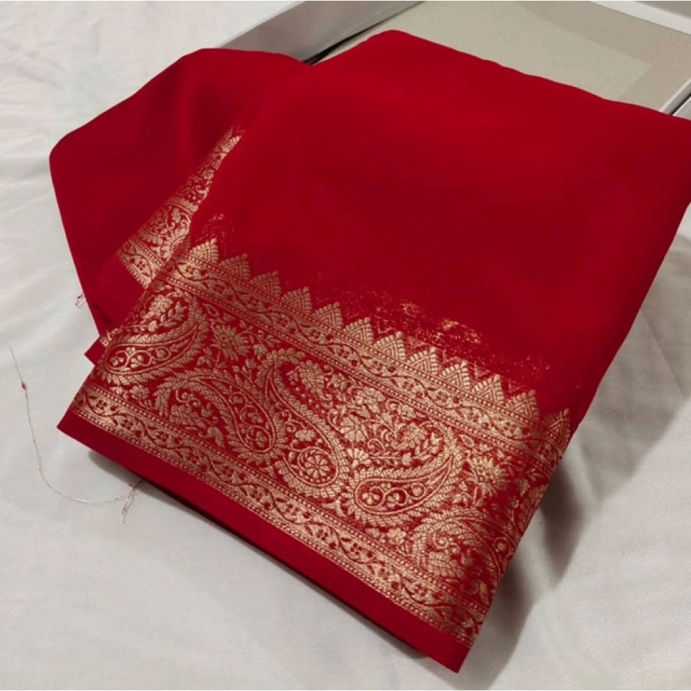 PID-64835-Women-s-Crape-Chit-Pallu-Solid-Saree-With-Unstitched-Blouse-5-5-Mtr-Red-1-1000x1000-1.webp Women's Crepe Chit Pallu Solid Saree With Unstitched Blouse 5.5Mtr (Red) - Image 1