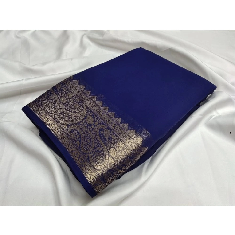 PID-64838-Women-s-Crape-Chit-Pallu-Solid-Saree-With-Unstitched-Blouse-5-5-Mtr-Blue-1-1000x1000-1.webp Women's Crepe Chit Pallu Solid Saree With Unstitched Blouse 5.5Mtr (Blue) - Image 1
