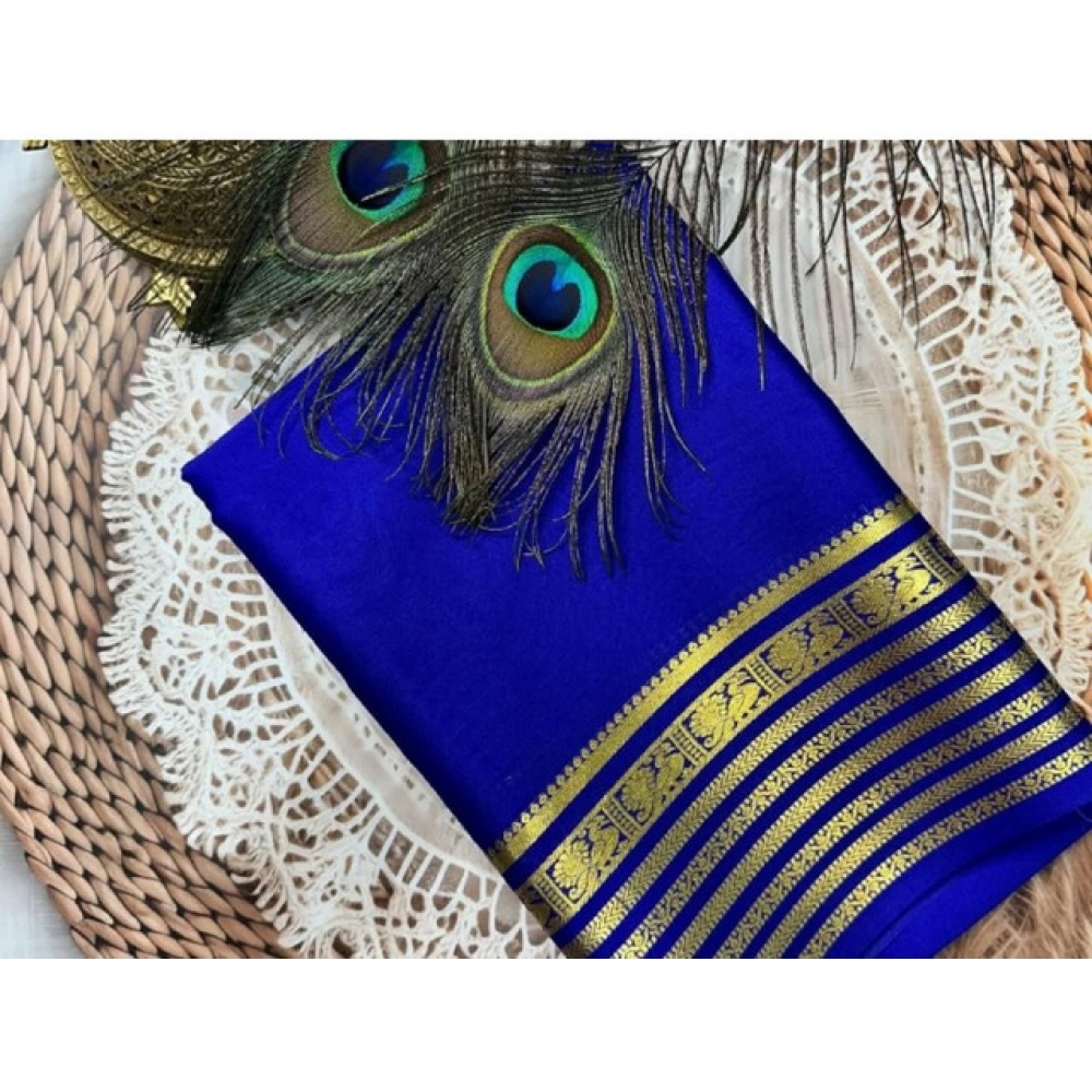 PID-64860-Women-s-Crape-Chit-Pallu-Solid-Saree-With-Unstitched-Blouse-5-5-Mtr-Blue-1-1000x1000-1.webp Women's Crepe Chit Pallu Solid Saree With Unstitched Blouse 5.5Mtr (Blue) - Image 1