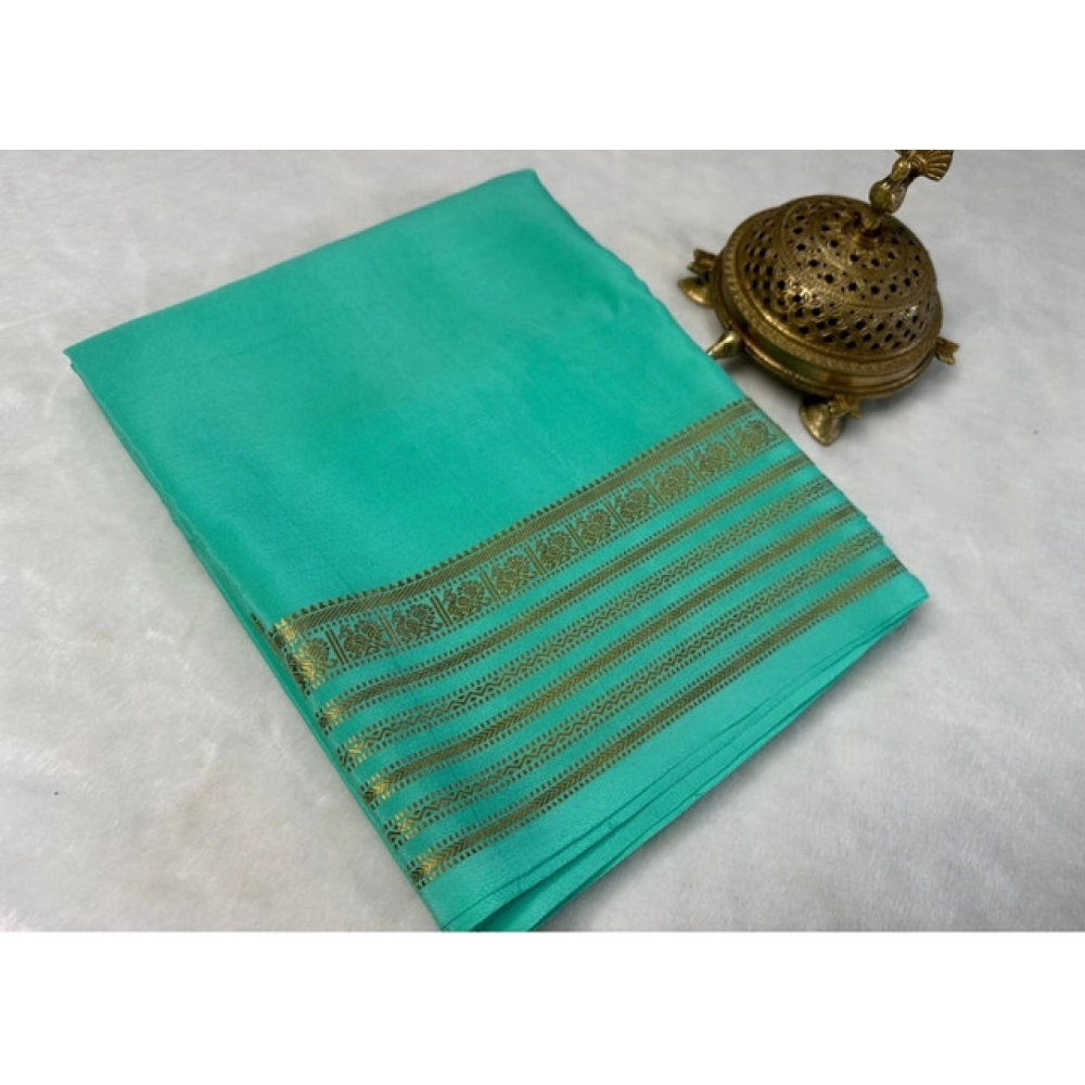 PID-64866-Women-s-Crape-Chit-Pallu-Solid-Saree-With-Unstitched-Blouse-5-5-Mtr-Ramagreen-1-1000x1000-1.webp Women's Crepe Chit Pallu Solid Saree With Unstitched Blouse 5.5Mtr (Ramagreen) - Image 1