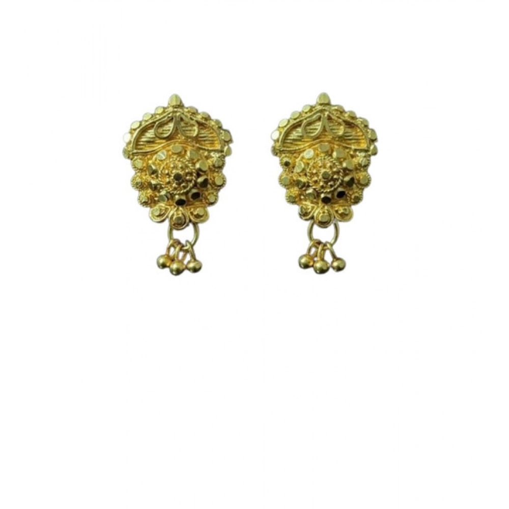 PID-64884-Pack-of-2-Brass-Gold-Plated-Earrings-Gold-1-1000x1000-1.webp Women's Pack of_2 Brass Gold-Plated Earrings (Gold) - Image 1