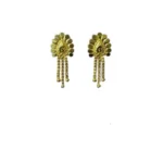 Women's Pack of_2 Brass Gold-Plated Earrings (Gold)
