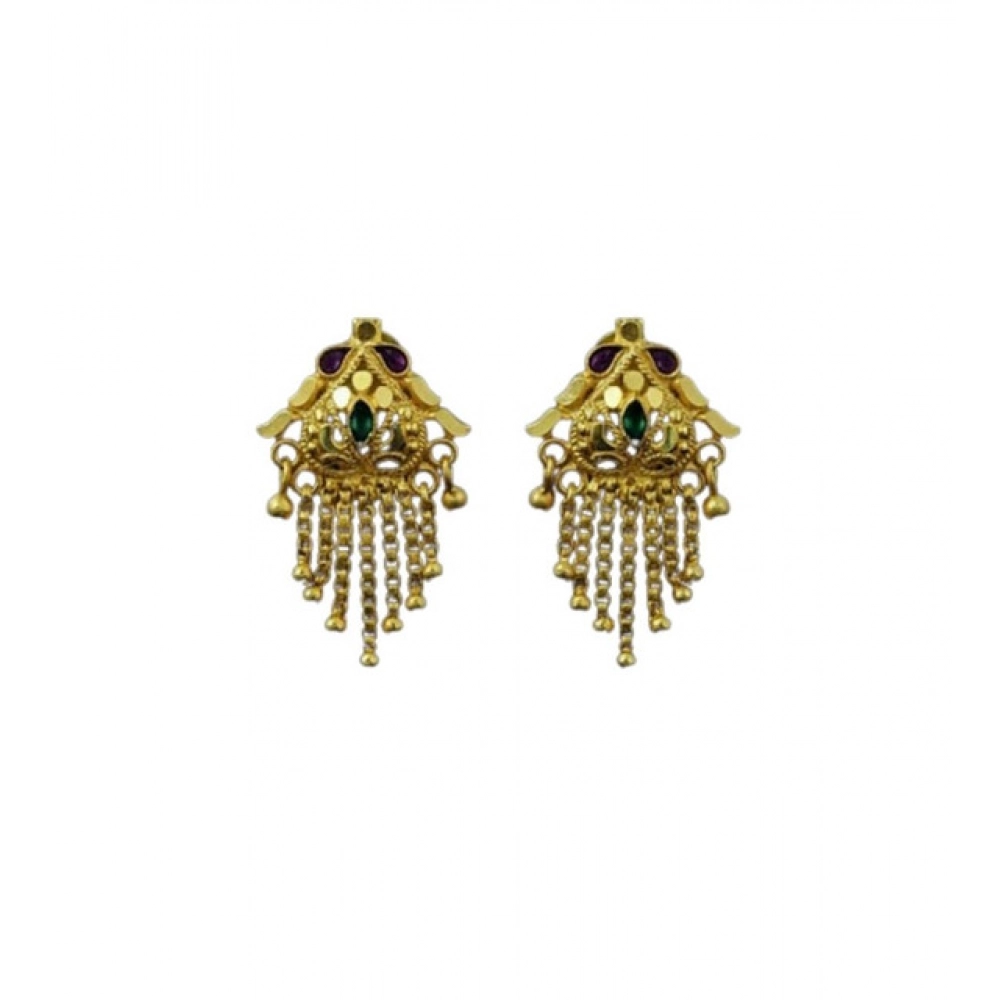 PID-64896-Pack-of-2-Brass-Gold-Plated-Earrings-Gold-1-1000x1000-1.webp Women's Pack of_2 Brass Gold-Plated Earrings (Gold) - Image 1