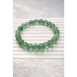 Natural Crystal 8mm Fluorite Bracelet  (Green) - Image 2