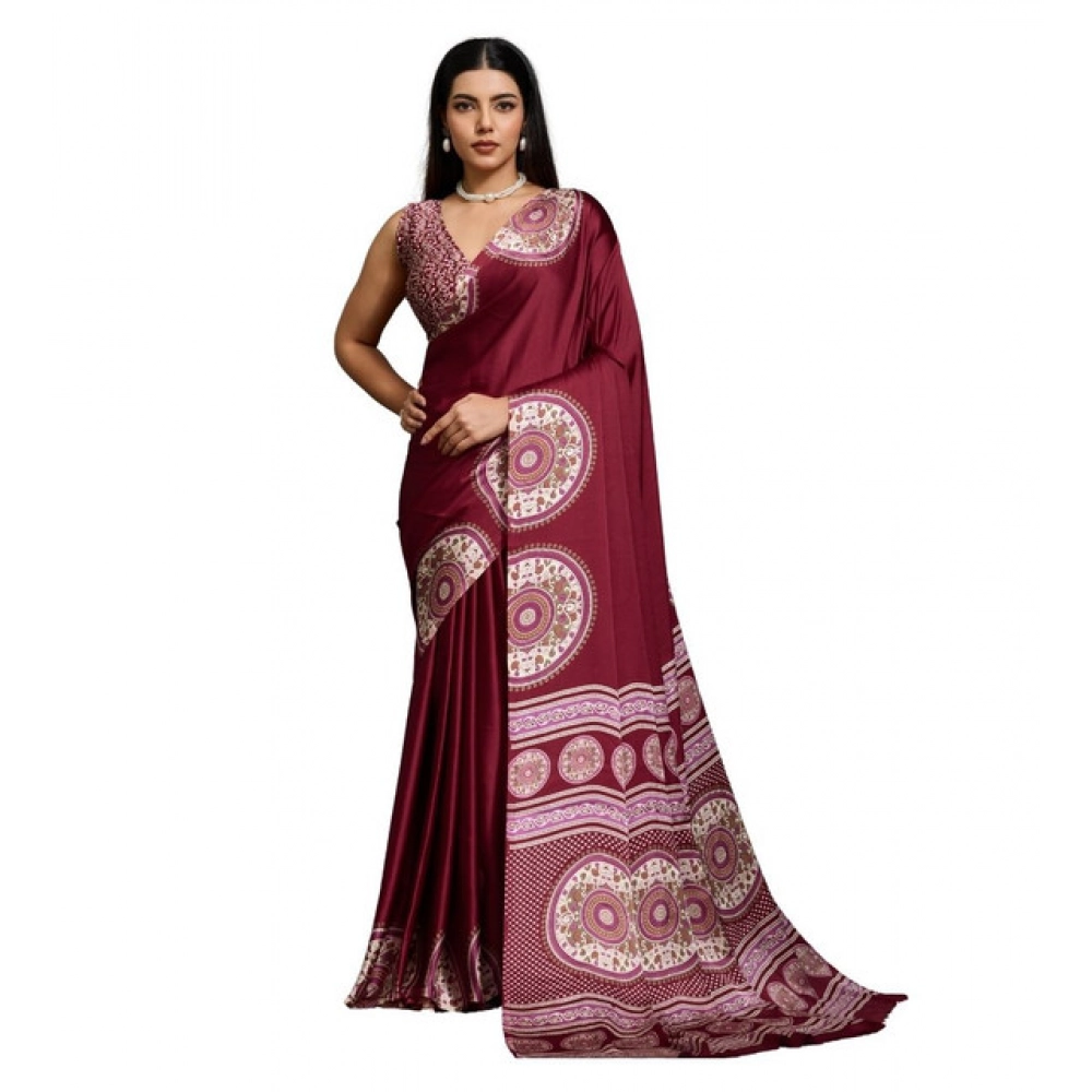 PID-65092-Women-s-Satin-Crepe-Printed-Saree-With-Unstitched-Blouse-5-5-Mtr-Maroon-1-1000x1000-1.webp Women's Satin Crepe Printed Saree With Unstitched Blouse 5.5Mtr (Maroon) - Image 1