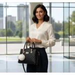 Women's PU Leather Solid Shoulder Zipper Handbag (Black) - Image 2