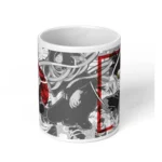 Anime Erased Head Ceramic Printed Coffee Mug (White) - Image 3