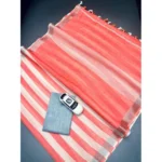 Women's Linen Printed Saree With Unstitched Blouse 5.5Mtr (Multicolor) - Image 2