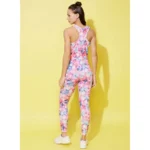 Women's Polyester Lycra Printed Sleeveless Active Wear (Multicolor) - Image 5