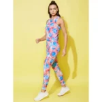 Women's Polyester Lycra Printed Sleeveless Active Wear (Multicolor) - Image 5