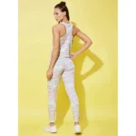 Women's Polyester Lycra Printed Sleeveless Active Wear (Multicolor) - Image 5