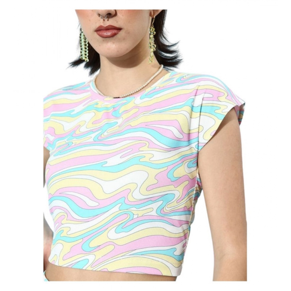 PID-65323-Women-s-Polyester-Lycra-Printed-Cap-Sleeve-Co-Ord-Set-Multi-1-1000x1000-1.webp Women's Polyester Lycra Printed Cap Sleeve Co-Ord Set (Multicolor) - Image 1