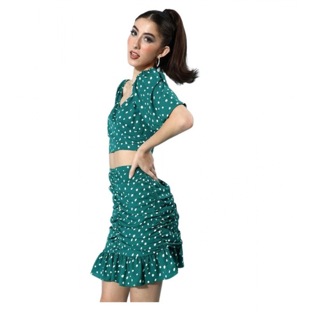PID-65326-Women-s-Polyester-Floral-Short-Sleeve-Co-Ord-Set-Green-1-1000x1000-1.webp Women's Polyester Floral Short Sleeve Co-Ord Set (Green) - Image 1