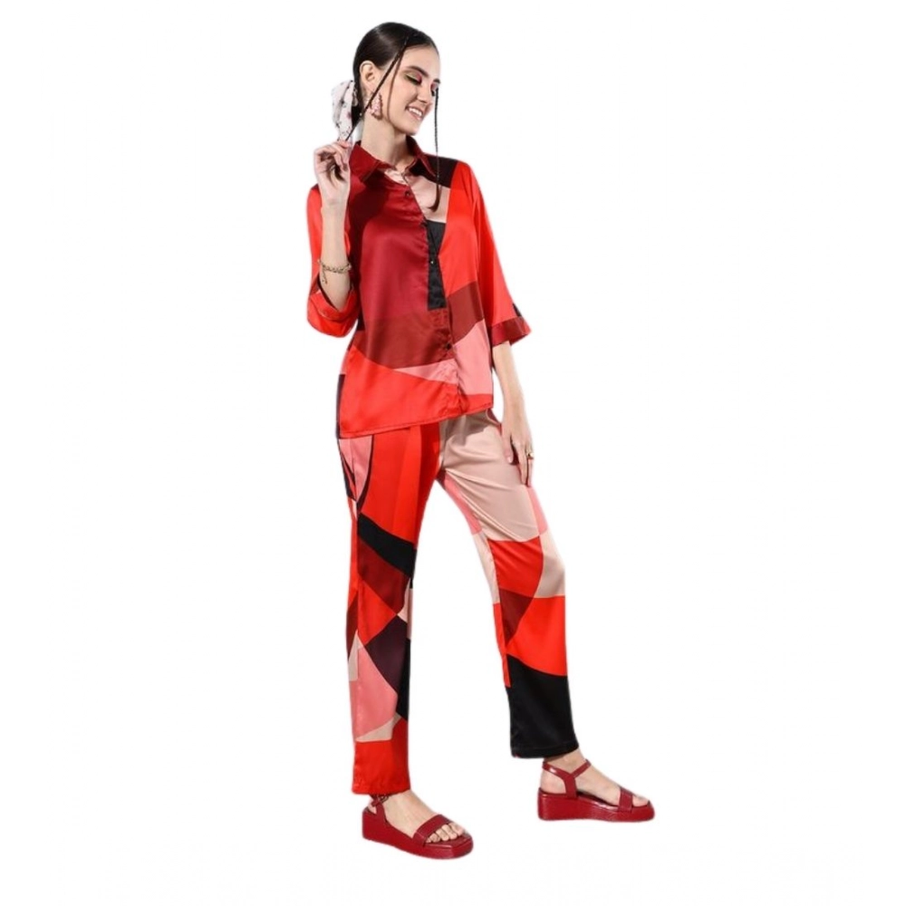 PID-65331-Women-s-Satin-Colour-Block-Long-Sleeves-Co-Ord-Set-Red-1-1000x1000-1.webp Women's Satin Colour Block Long Sleeves Co-Ord Set (Multicolor) - Image 1