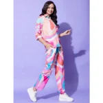 Women's Polyester Printed 3-4th Sleeve Co-Ord Set (Multicolor) - Image 5