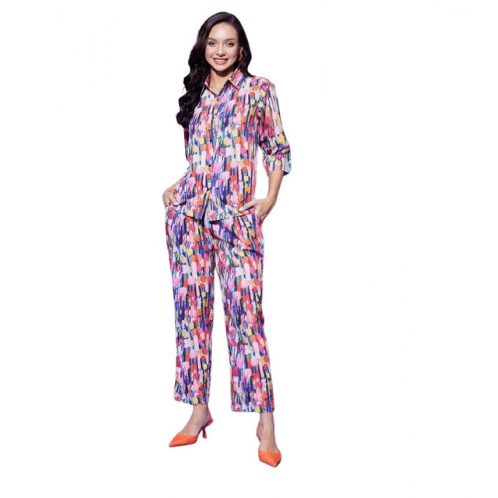 PID-65336-Women-s-Polyester-Floral-3-4th-Sleeve-Co-Ord-Set-Multi-1-1000x1000-1.webp Women's Polyester Floral 3-4th Sleeve Co-Ord Set (Multicolor) - Image 1
