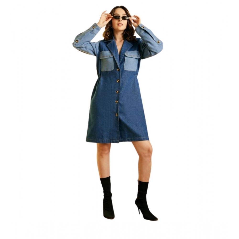 PID-65378-Women-s-Denim-Color-Blocking-Roll-Up-Dress-Blue-1-1000x1000-1.webp Women's Denim Color Blocking Roll Up Dress (Blue) - Image 1