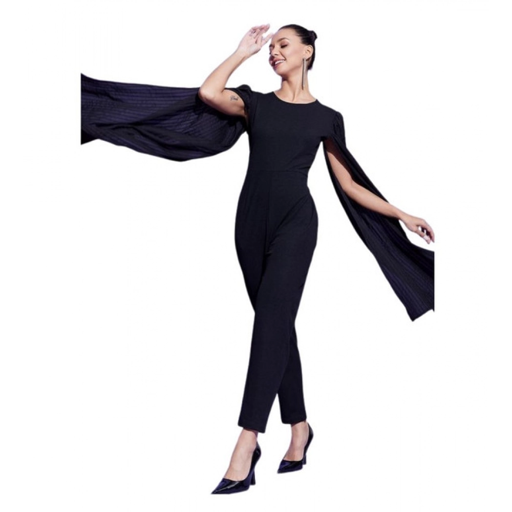 PID-65390-Women-s-Polyeter-Solid-Cape-Sleeve-Jumpsuit-Black-1-1000x1000-1.webp Women's Polyeter Solid Cape Sleeve Jumpsuit (Black) - Image 1