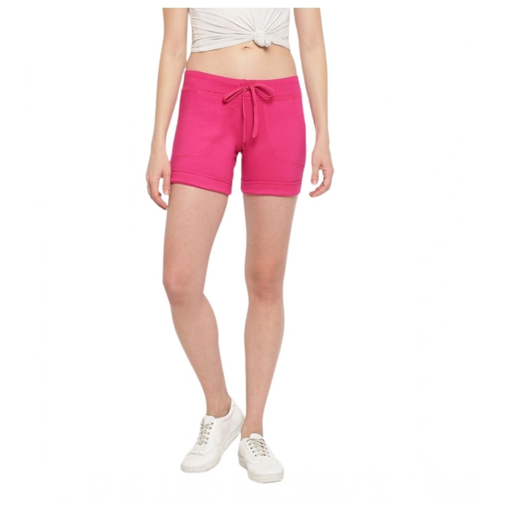 PID-65422-Women-s-Cotton-Solid-Elasticated-Shorts-Pink-1-1000x1000-1.webp Women's Cotton Solid Elasticated Shorts (Pink) - Image 1