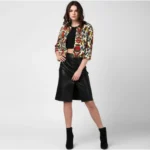 Women's Polyester Floral 3-4th Sleeves Shrug (Multicolor) - Image 3