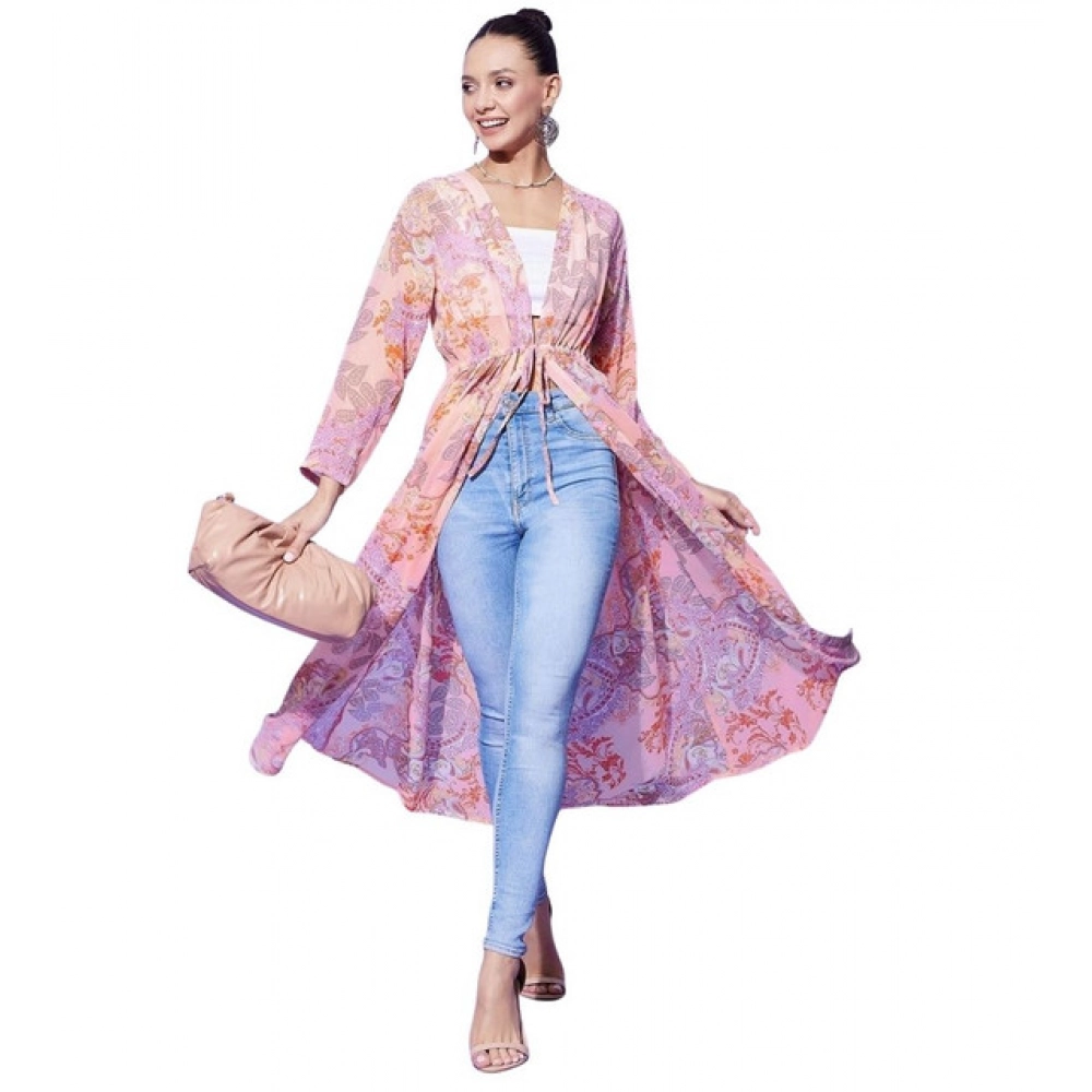 PID-65433-Women-s-Polyester-Floral-Long-Sleeves-Shrug-Peach-1-1000x1000-1.webp Women's Polyester Floral Long Sleeves Shrug (Peach) - Image 1