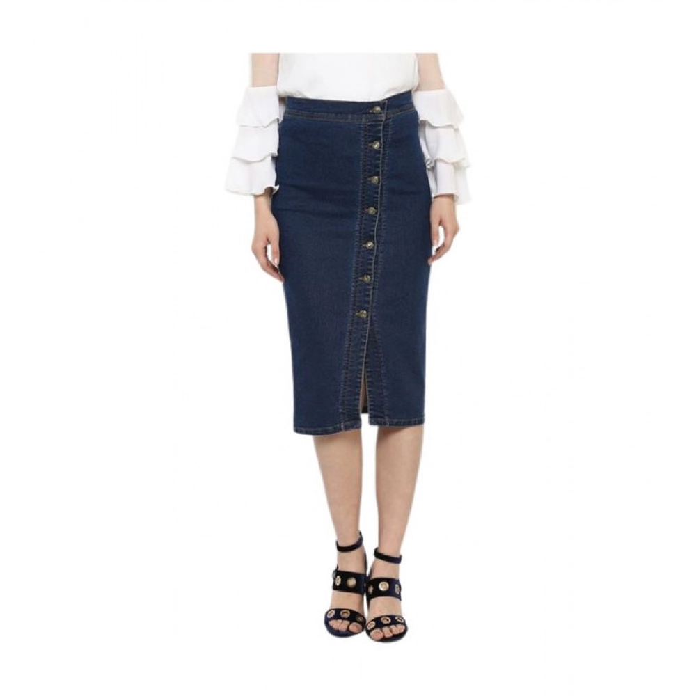 PID-65444-Women-s-Denim-Front-Button-Buttoned-Skirt-Blue-1-1000x1000-1.webp Women's Denim Front Button Buttoned Skirt (Blue) - Image 1
