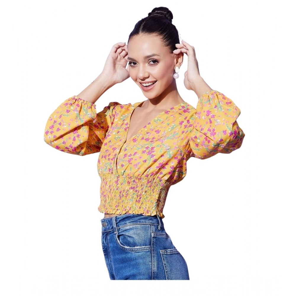 PID-65483-Women-s-Polyester-Floral-Long-Sleeves-Top-Yellow-1-1000x1000-1.webp Women's Polyester Floral Long Sleeves Top (Multicolor) - Image 1
