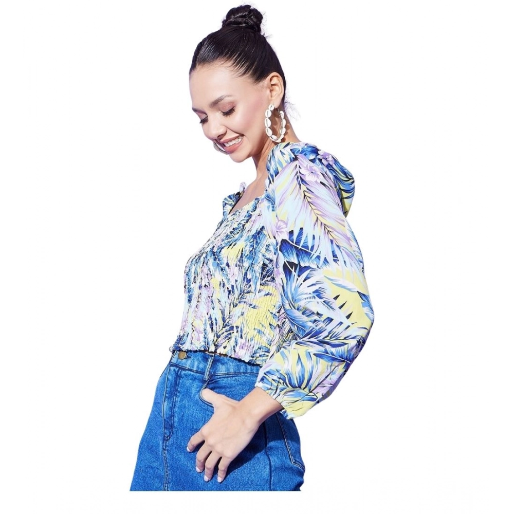 PID-65489-Women-s-Polyester-Floral-Long-Sleeves-Top-Blue-1-1000x1000-1.webp Women's Polyester Floral Long Sleeves Top (Multicolor) - Image 1