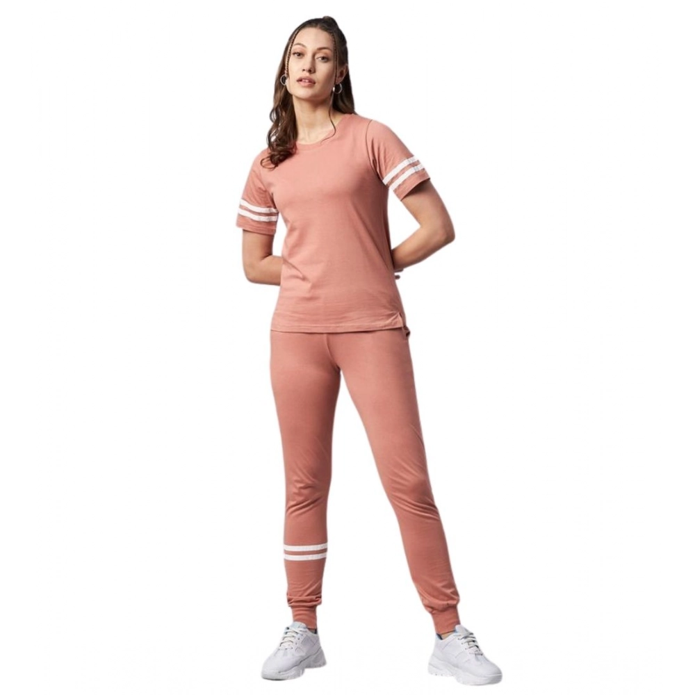 PID-65506-Women-s-Cotton-Striped-Short-Sleeve-Tracksuit-Pink-1-1000x1000-1.webp Women's Cotton Striped Short Sleeve Tracksuit (Pink) - Image 1