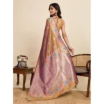 Women's Faux_Banarasi_Silk Woven Saree With Unstitched Blouse 5.5Mtr (Mustard) - Image 2