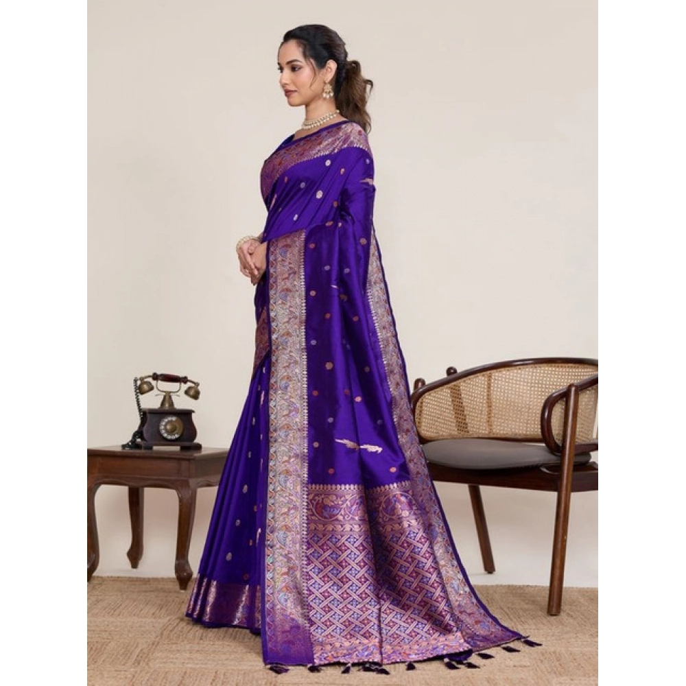 PID-65603-Women-s-Jacquard-Woven-Saree-With-Unstitched-Blouse-5-5-Mtr-Blue-2-1000x1000-1.webp Women's Jacquard Woven Saree With Unstitched Blouse 5.5Mtr (Blue) - Image 1