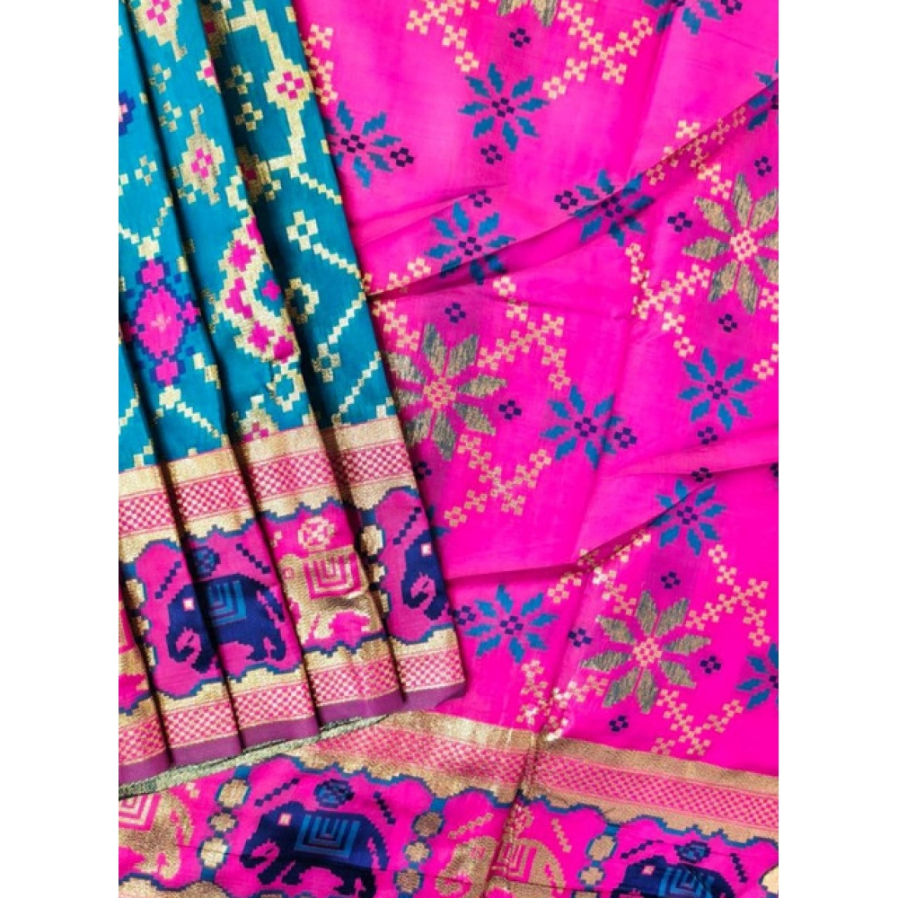 PID-65628-Generic-Women-S-Patola-Silk-Meena-And-Zari-Woven-Saree-With-Unstitched-Blouse-5-5-Mtr-Blu-1000x1000-1.webp Women's Patola Silk Meena And Zari Woven Saree With Unstitched Blouse 5.5Mtr (Blue) - Image 1