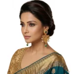 Women's Zinc Alloy Gold Plated Chandelier Earrings (Multicolor) - Image 2