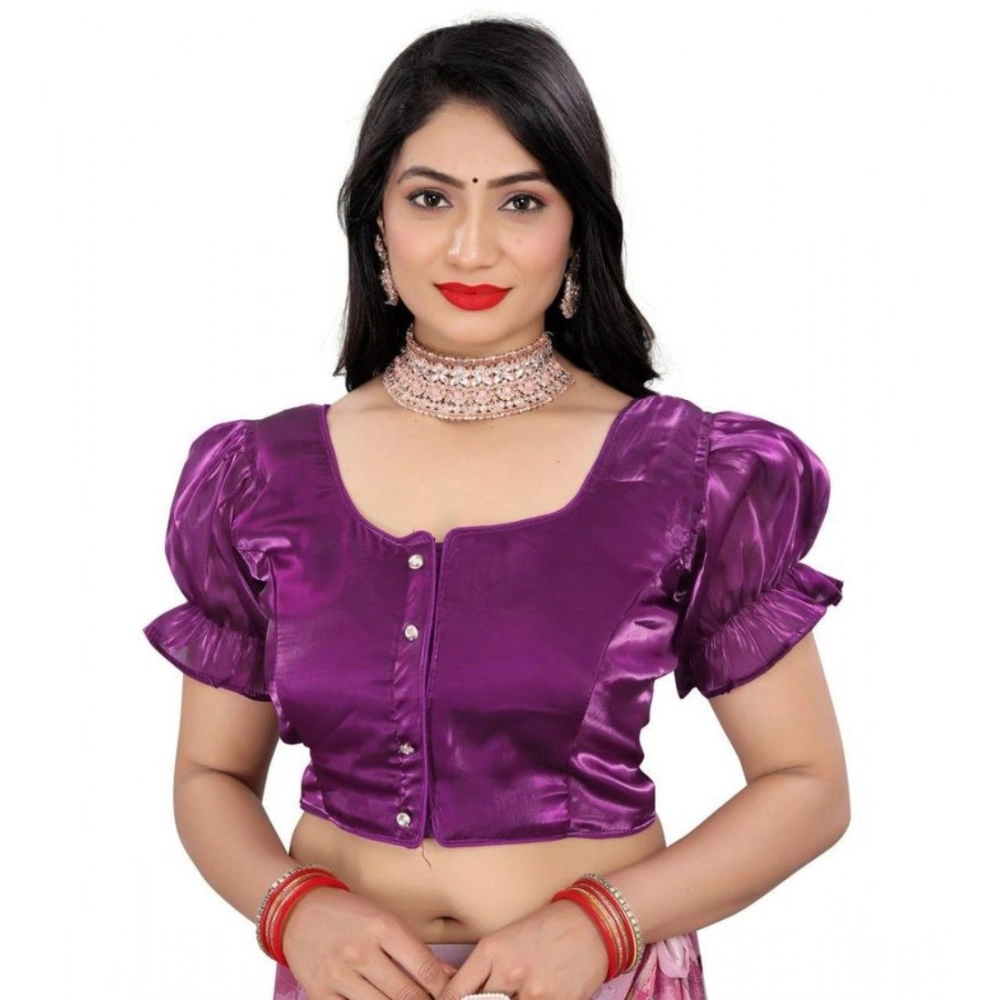 PID-65833-Women-s-Elastic-Sleeve-Jimmy-Plain-Designer-Neck-Readymade-Blouse-Purple-38-Alterable-u-1000x1000-1.webp Women's Jimmy Solid Designer Neck Elastic Sleeve Readymade Blouse (Purple 38 , Alterable up to 42)-PID65833 - Image 1