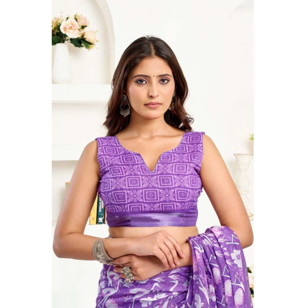 PID-65885-Women-s-Faux-Linen-Floral-Print-Ready-to-wear-Saree-With-Unstitched-Blouse-5-5-Mtr-Purple-1000x1000-1.webp Women's Faux Linen Floral Print Ready to wear Saree With Unstitched Blouse 5.5Mtr (Purple) - Image 1