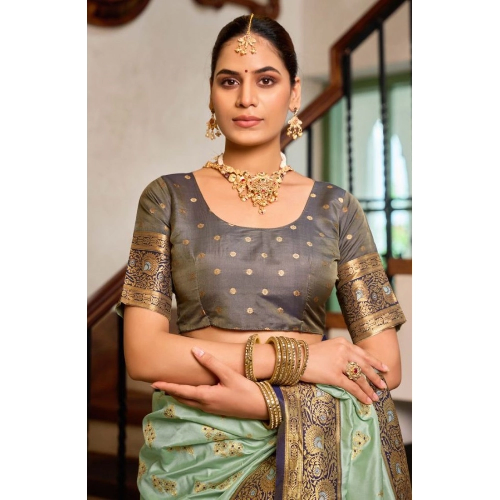 PID-65940-Women-s-Silk-Blend-Booti-Work-Ready-to-wear-Saree-With-Unstitched-Blouse-5-5-Mtr-Sea-Gree-1000x1000-1.webp Women's Silk Blend Booti Work Ready to wear Saree With Unstitched Blouse 5.5Mtr (SeaGreen) - Image 1