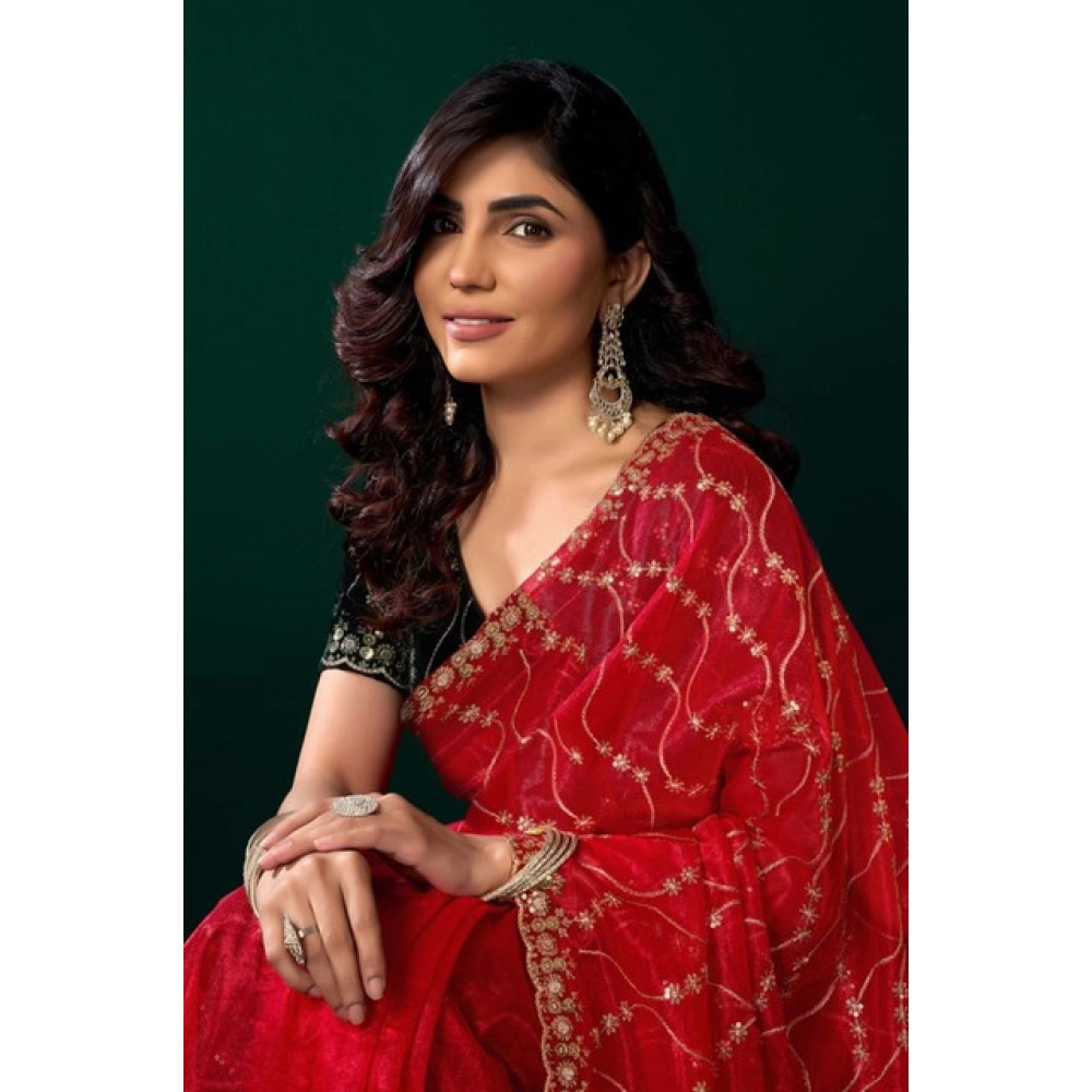 PID-65949-Women-s-Net-Sequence-Saree-With-Unstitched-Blouse-5-5-Mtr-Red-4-1000x1000-1.webp Women's Net Sequence Saree With Unstitched Blouse 5.5Mtr (Red) - Image 1