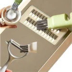 Stainless Steel-Plastic Solid Kitchen Knife Cleaner Brush (Green) - Image 2