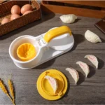 Plastic Solid Dumpling Maker Mold Press (Yellow-White) - Image 4