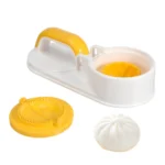 Plastic Solid Dumpling Maker Mold Press (Yellow-White) - Image 3