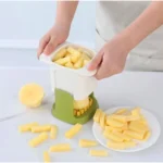 ABS Plastic Solid Hand Pressure Vegetable Chopper and Dicer (Green-White) - Image 2