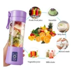 Plastic Solid Electric USB Juicer (Purple) - Image 4