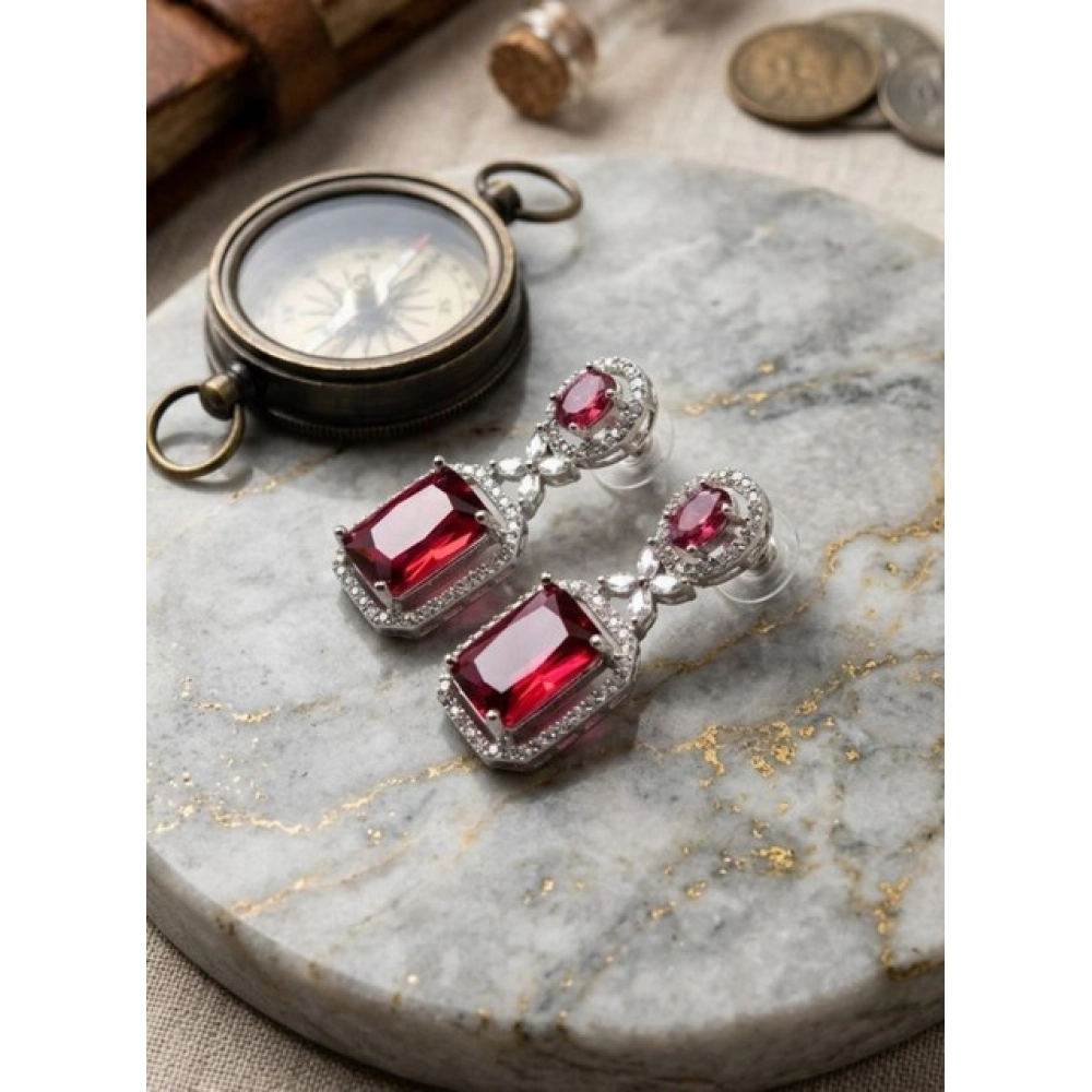 PID-66246-Women-s-Brass-Silver-Plated-Drop-Earrings-Red-1-1000x1000-1.webp Women's Brass Silver Plated Drop Earrings (Red) - Image 1